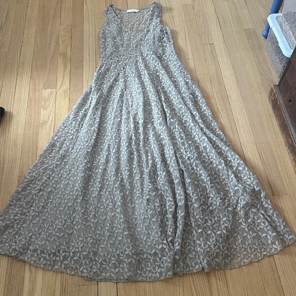 4 Love And Liberty Dresses & Skirts - Chic Lace Maxi Dress in Gray